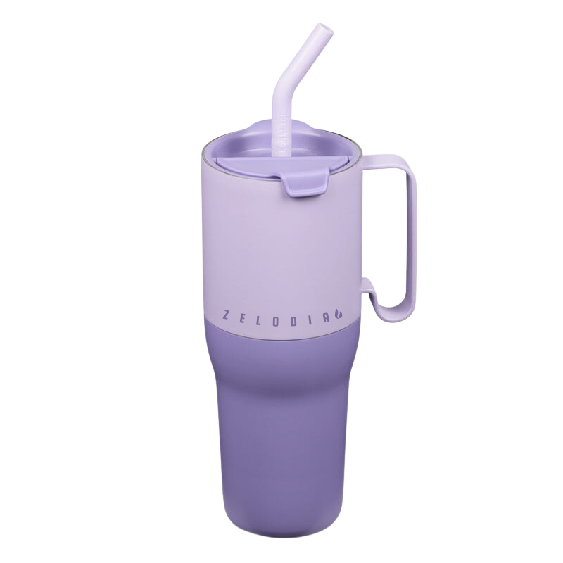 36oz Insulated Tumbler with Multi-Function Lid and Straw